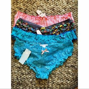 Lot of 4 brand new panties! VS, Eberjay, Honeydew